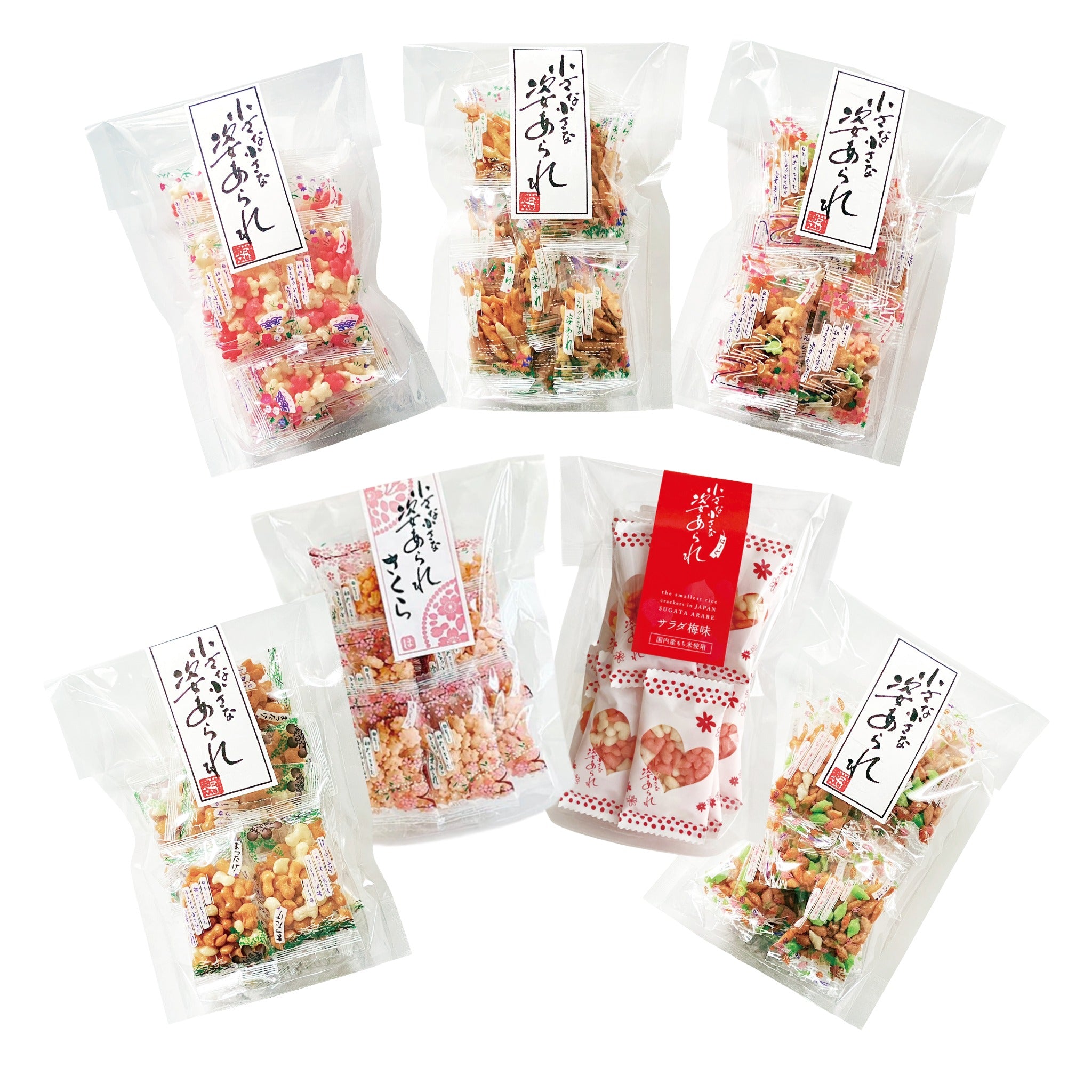スタンド 姿あられ 【全7種】 – 初穂製菓のオンラインショップ