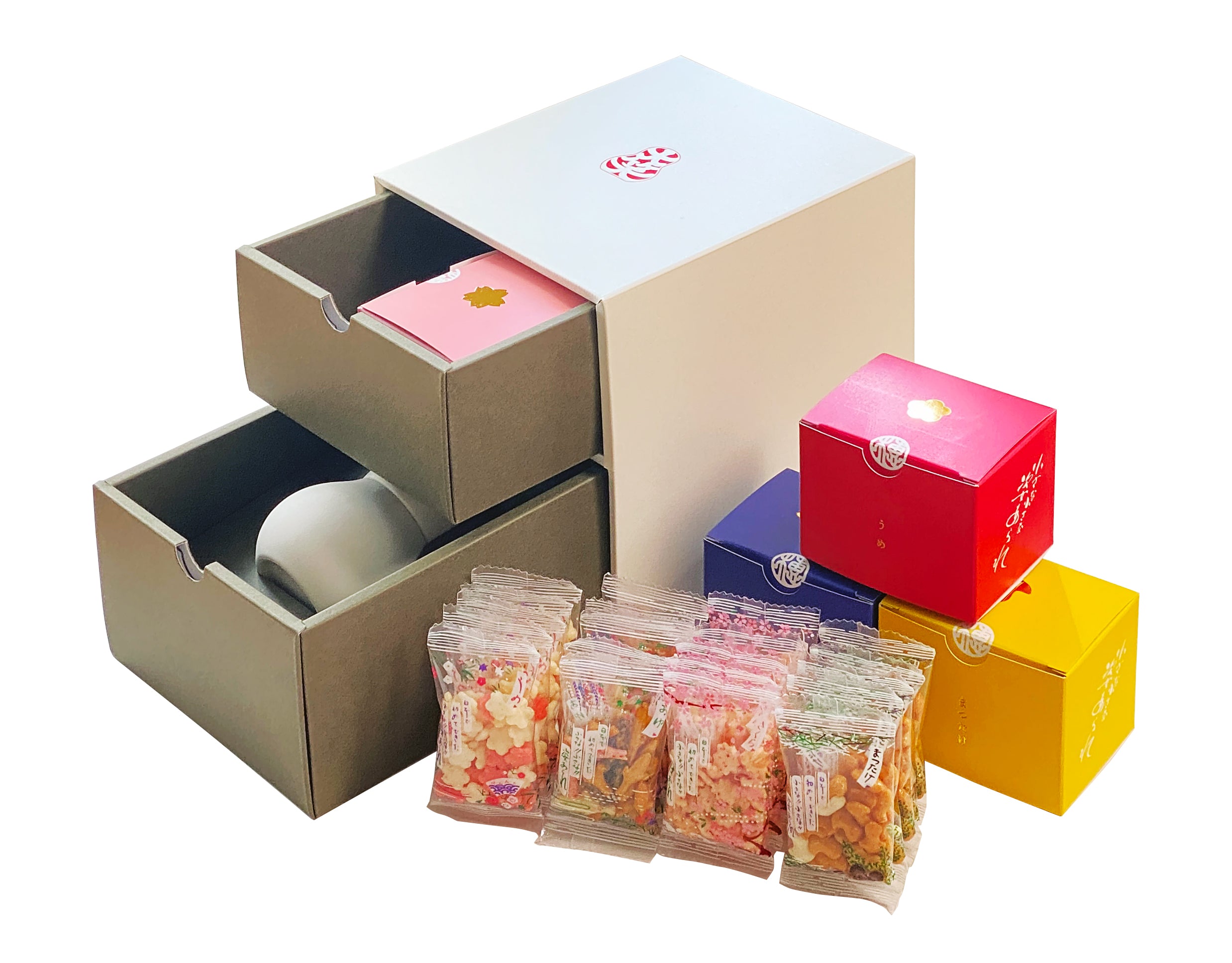 【作家さんもの】 紙上征江さんMAHOROBA マホロバ　プレート　2枚セット 包装紙 梅小町 和風柄 半才判 50枚入 | ササガワオンラインショップ